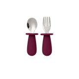 Rommer Plum toddler fork and spoon cutlery set