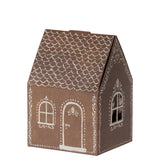 House-shaped box with decorative elements on a white background
