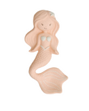Mermaid figurine with a white background