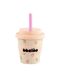 BBCINO Peachy Keen Babyccino Cup 120ml with straw
