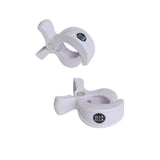 Two white clamps with 'Alla Ella' branding on a white background