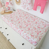 Snuggle Hunny Flamingos Organic Bassinet Sheet & Change Pad Cover