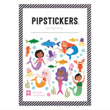 Packaging of Pipsticks stickers featuring mermaids and sea creatures on a white background.
