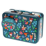 Metal case with fairy and floral design on a white background