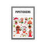 Packaging of Pipsticks stickers with illustrations on a white background
