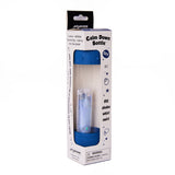 Blue calm down bottle in packaging with visible branding on a white background