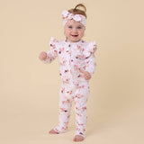 Carousel Organic Snugglesuit Convertible Romper with Frill
