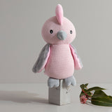 Gary the Galah cotton knit toy for nursery styling