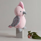 Soft cotton knit galah baby plush 