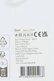 Product label with text and symbols on a white background