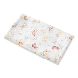 Floral-patterned fabric on a white background