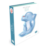 Book with a dolphin illustration on a white background