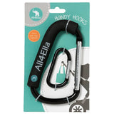 Handy hooks product on a teal packaging with All4Ella branding.
