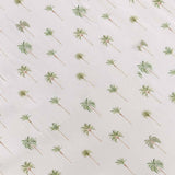 Snuggle Hunny Green Palm Bassinet Sheet & Change Pad Cover | Organic Cotton