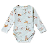 Kittens Long Sleeve Organic Bodysuit: 6-12 Months (0)