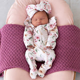 Snuggle Hunny Birds & Blooms Organic Snugglesuit Convertible Romper with Frill 6–12 Months