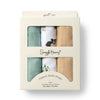 Large Organic Muslin Wraps 3 Pack - Dog Park/Sage/Pebble