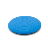 Blue exercise disc on a white background
