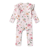 Snuggle Hunny Birds & Blooms Organic Snugglesuit Convertible Romper with Frill 6–12 Months