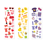 Set of colorful stickers on a white background