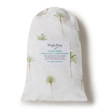 Snuggle Hunny Green Palm Bassinet Sheet & Change Pad Cover | Organic Cotton