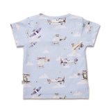 Snuggle Hunny Taking Flight Organic Short Sleeve Top – Size 1