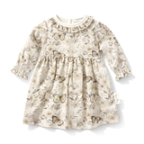 Children's dress with butterfly pattern on a white background