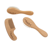 3pc Baby Wooden Brush & Comb Set