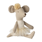 Maileg Ballerina Mouse Little Sister off-white