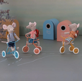 Maileg Mouse Tricycle Big Sister with Bag Red