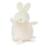 Plush rabbit toy on a white background