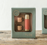 Maileg Miniature Thermos And Cups coral