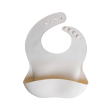 Silicone bib with gradient design on a white background