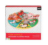 Farm Animals Wooden Sliding Maze