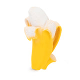 Yellow and white banana on a white background