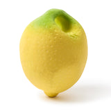 Yellow lemon on a white background