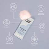Nini Me Hydramama product with nutritional information on a gray background