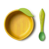 Oli & Carol Lou the Lemon wooden baby bowl and spoon set
