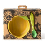 Oli & Carol Lou the Lemon wooden baby bowl and spoon set