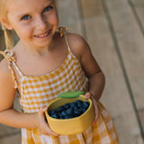 Oli & Carol Lou the Lemon wooden baby bowl and spoon set
