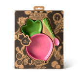 Oli & Carol Ramona the Radish baby plate and spoon set with playful vegetable-inspired design