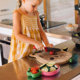 Oli & Carol Ramona the Radish baby plate and spoon set with playful vegetable-inspired design