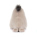 Plush toy with a fluffy tail on a white background