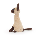 Iris Siamese Cat - 29cm Plush Siamese Cat with Blue Eyes & Cream Fur