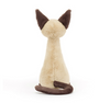 Iris Siamese Cat - 29cm Plush Siamese Cat with Blue Eyes & Cream Fur