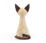 Iris Siamese Cat - 29cm Plush Siamese Cat with Blue Eyes & Cream Fur