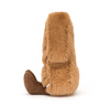 Brown plush toy on a white background