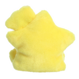 Yellow sponge on a white background
