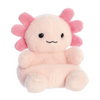 Plush toy with pink flower-like hair on a white background