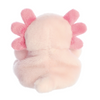 Plush toy shaped like a paw with pink accents on a white background